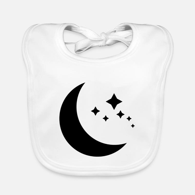 Moon and stars Organic Baby Bibs