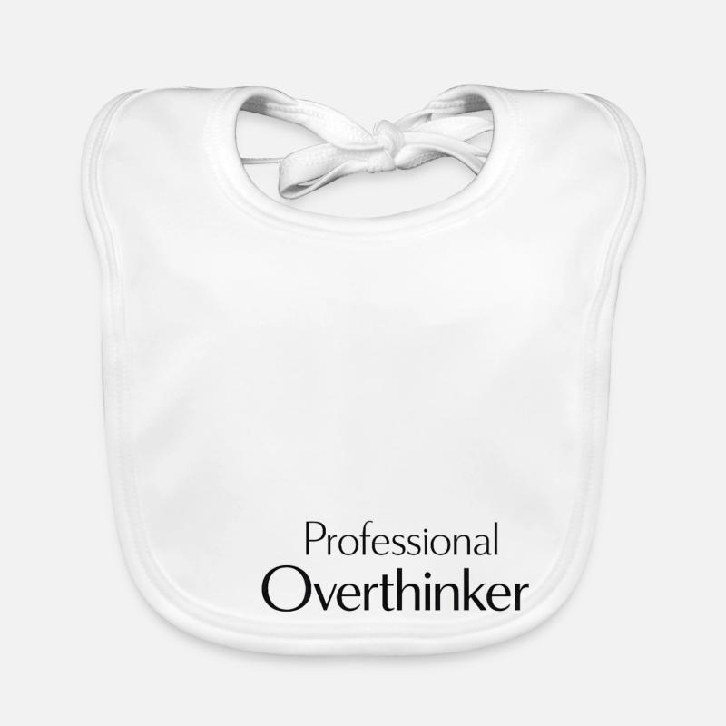 professional Overthinker Spruch Baby Bio-Lätzchen