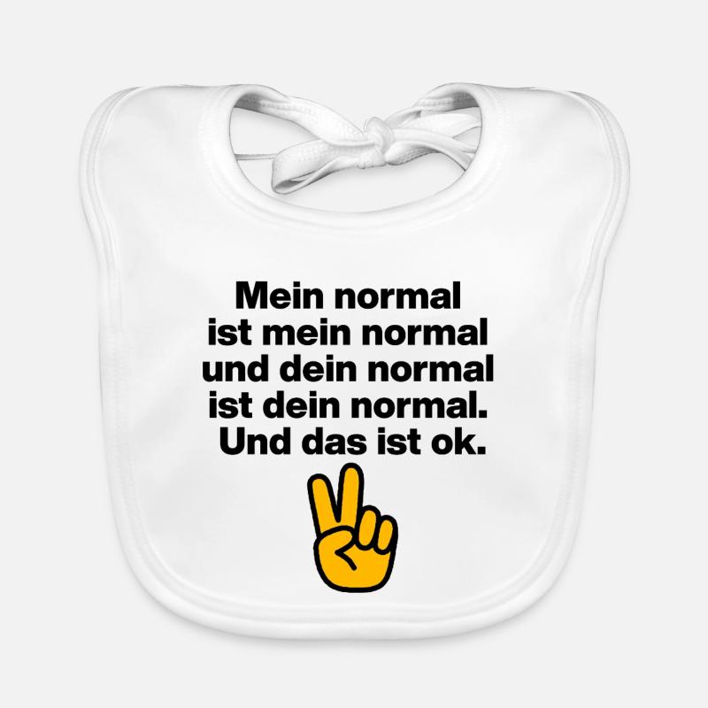 MON NORMAL EST MON NORMAL, LE TIEN VA BIEN ✌️ Bavoir bio Bébé