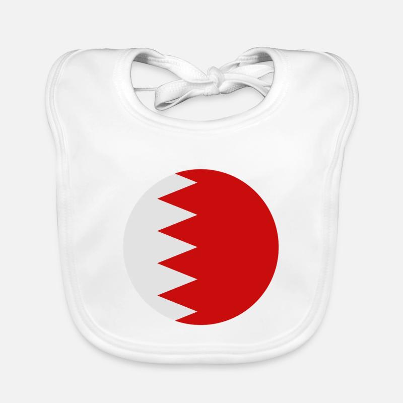 Drapeau rond de Bahreïn Bavoir bio Bébé