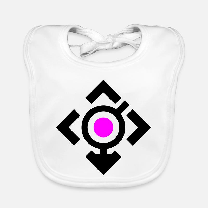 symbole LGBT - Bavoir bio Bébé - blanc