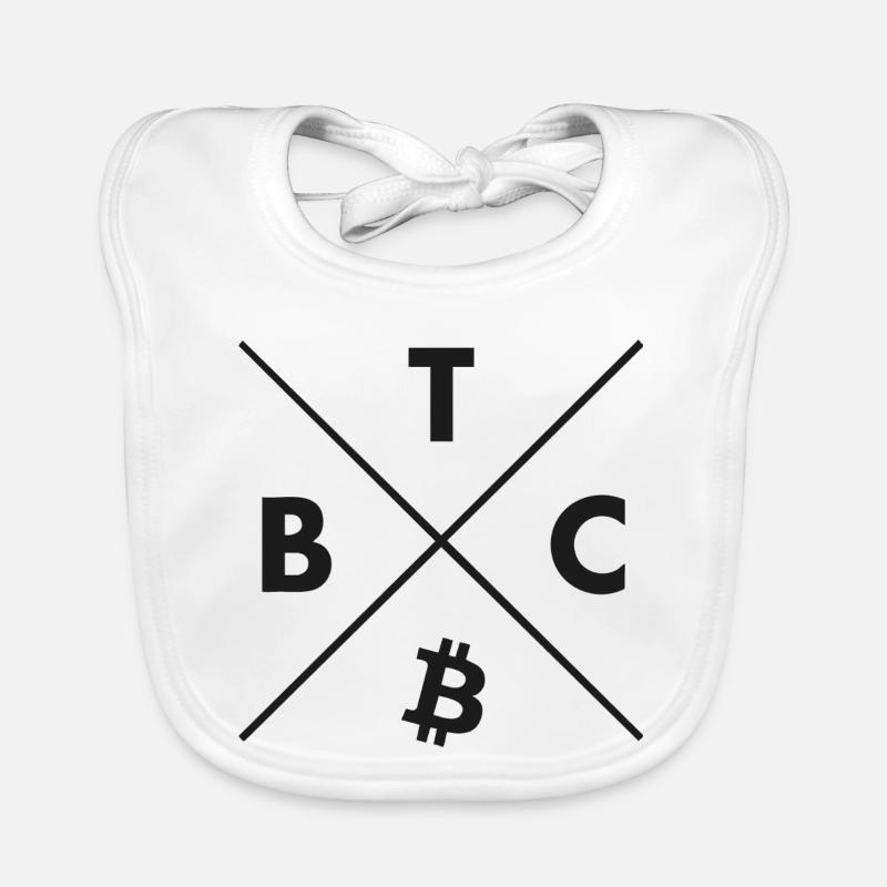 Chemise Bitcoin Logo Bitcoin Merch - Sweat à capuche Bitcoin Bavoir bio Bébé
