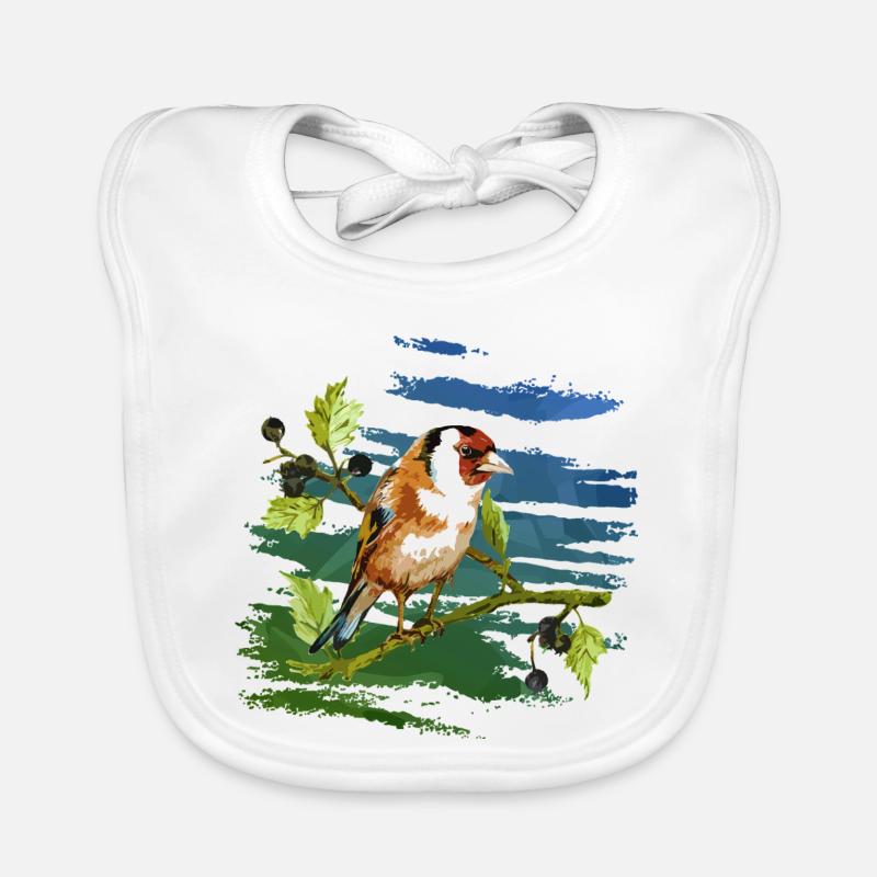 Bunter Vogel Baby Bio-Lätzchen