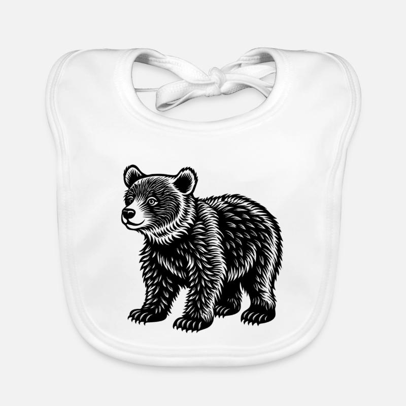 Ourson petit Bavoir bio Bébé