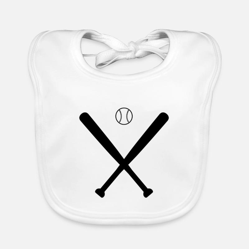 Baseball bats Organic Baby Bibs