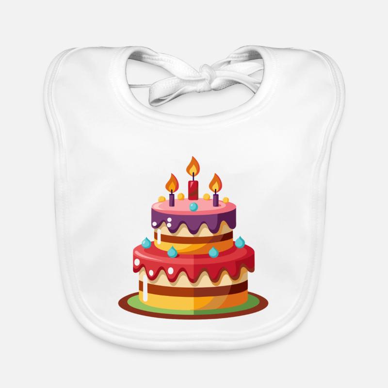 Gâteau d'anniversaire Bavoir bio Bébé