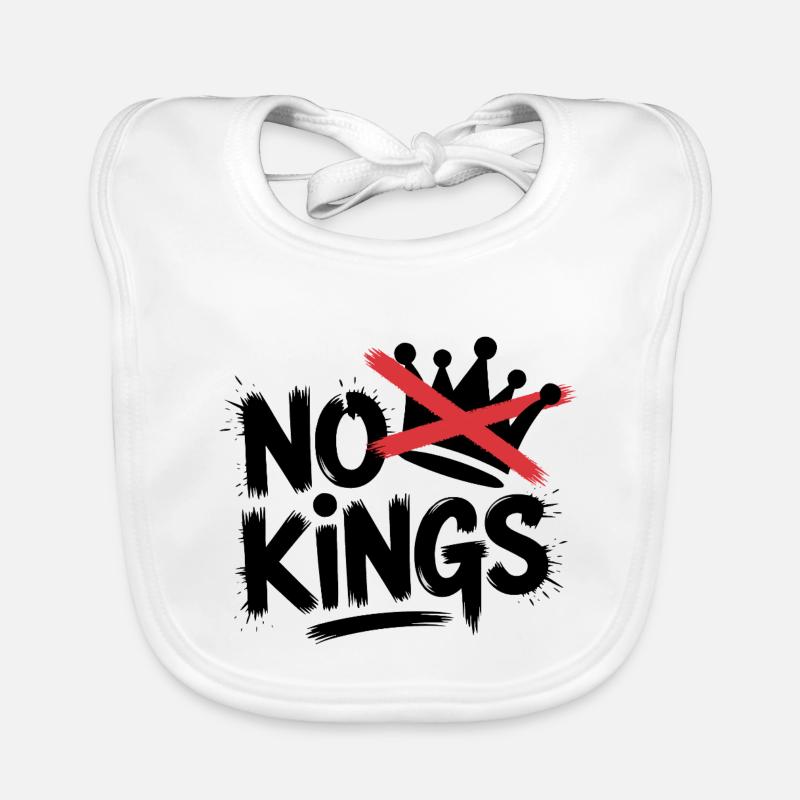 No Kings Statement Design Baby Bio-Lätzchen