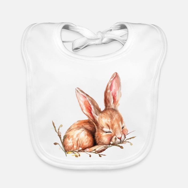 Petit lapin de Pâques Bavoir bio Bébé