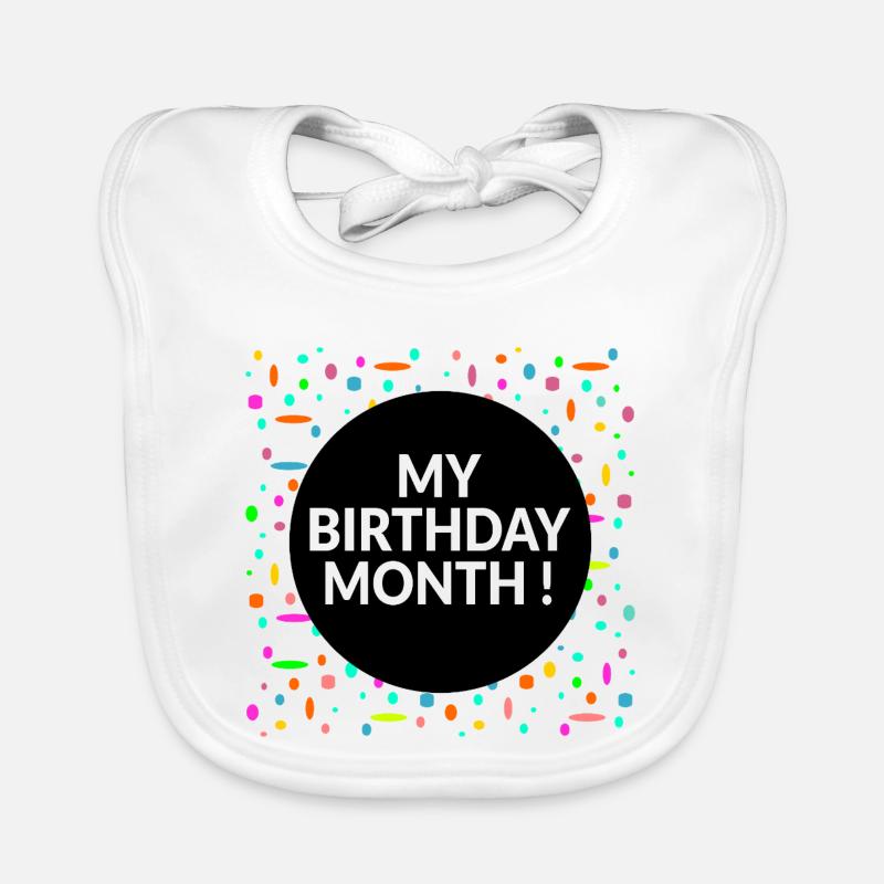Mon mois d’anniversaire Bavoir bio Bébé