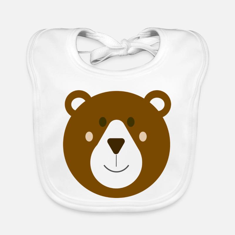 Brown Bear Baby Tee Organic Baby Bibs