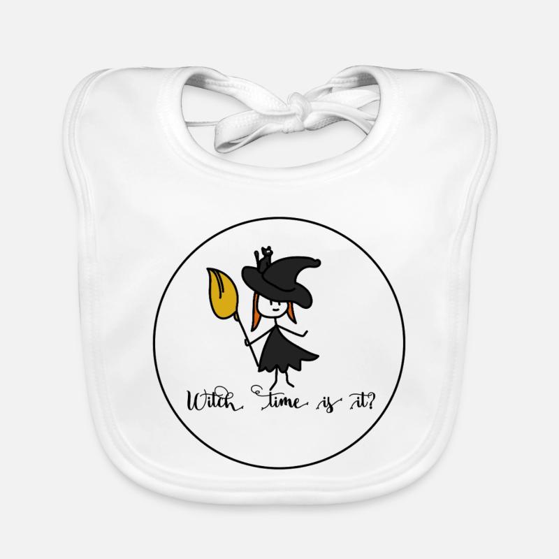 Witch time is it? Organic Baby Bibs