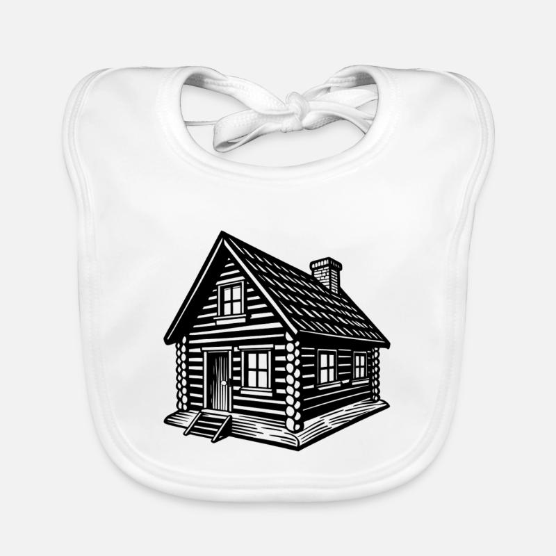 Log cabin Organic Baby Bibs