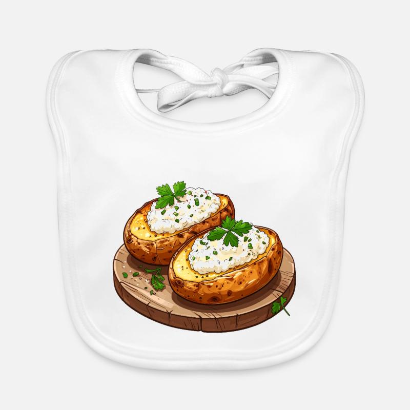 Jacket potatoes with quark Organic Baby Bibs
