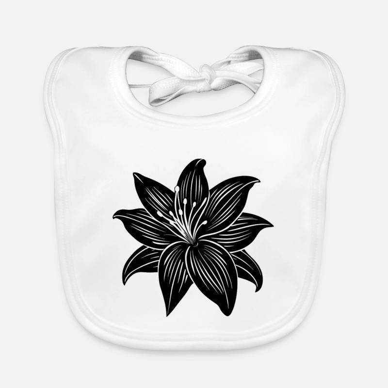 Fleur de lys Bavoir bio Bébé