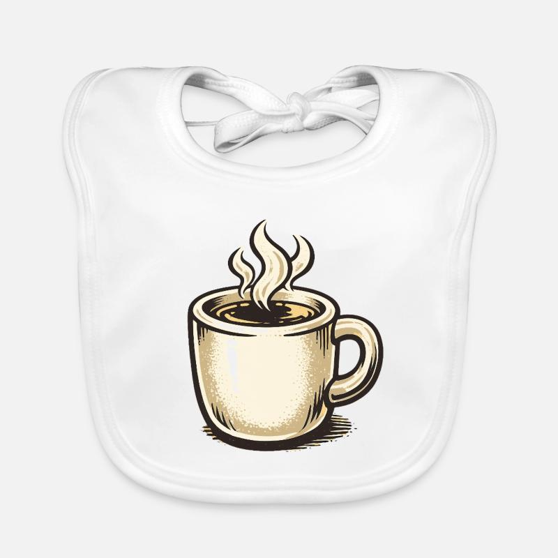 Kaffee-Whimsy Becher Sketch Baby Bio-Lätzchen