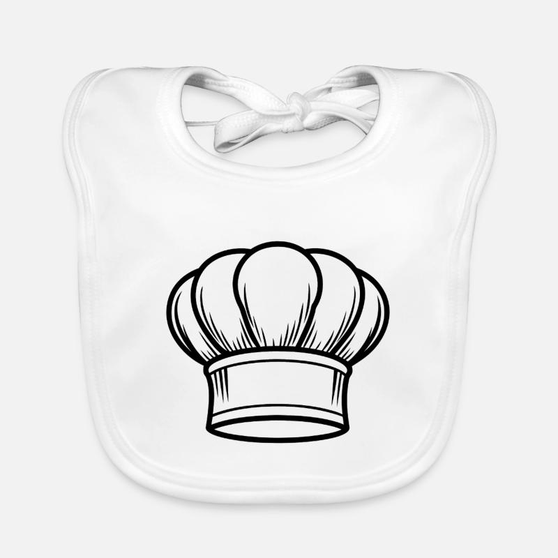 Chapeau de chef Bavoir bio Bébé