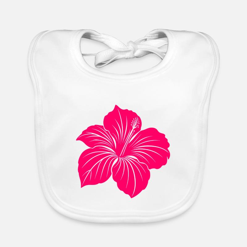 Fleur d’hibiscus Bavoir bio Bébé