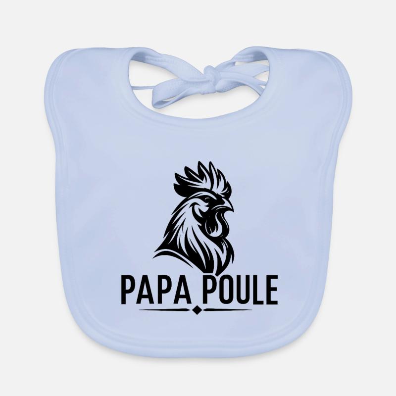 Daddy Hen – Beschützender Daddy Baby Bio-Lätzchen