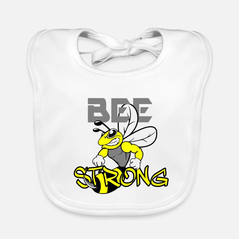 BEE STRONG Biene Organic Baby Bibs