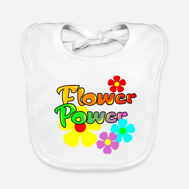 Le pouvoir des fleurs Bavoir bio Bébé