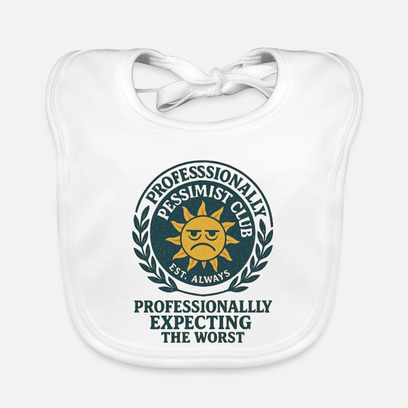 Skeptical Sun Saying Organic Baby Bibs