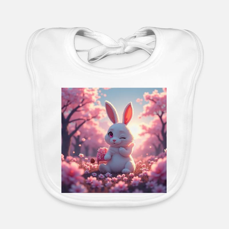 lapin de pâques Bavoir bio Bébé