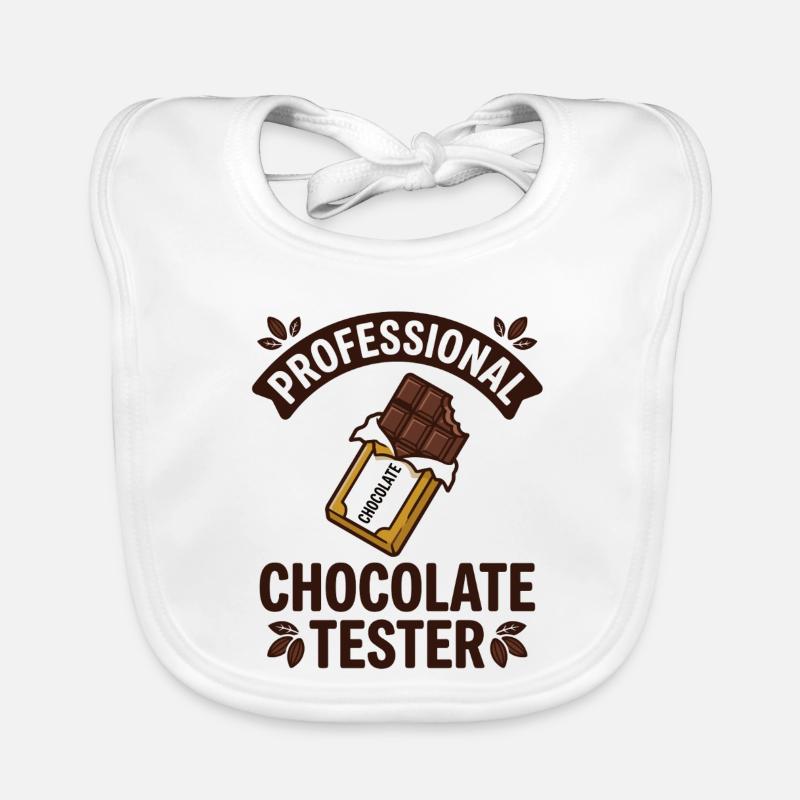 Chocolate Bar Chocolate Bar Baking Organic Baby Bibs