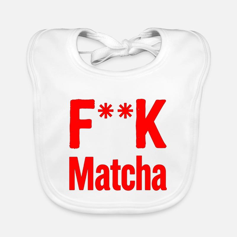 F**K Matcha Bold Logo Organic Baby Bibs