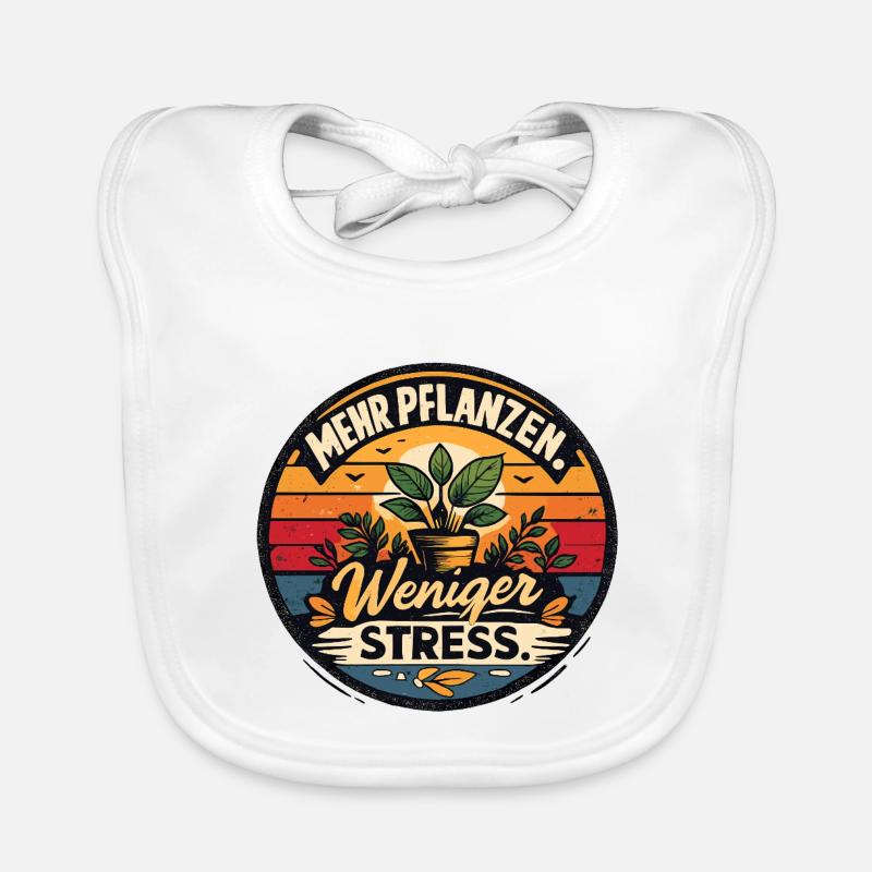 Pflanzenpause: Weniger Stress Baby Bio-Lätzchen