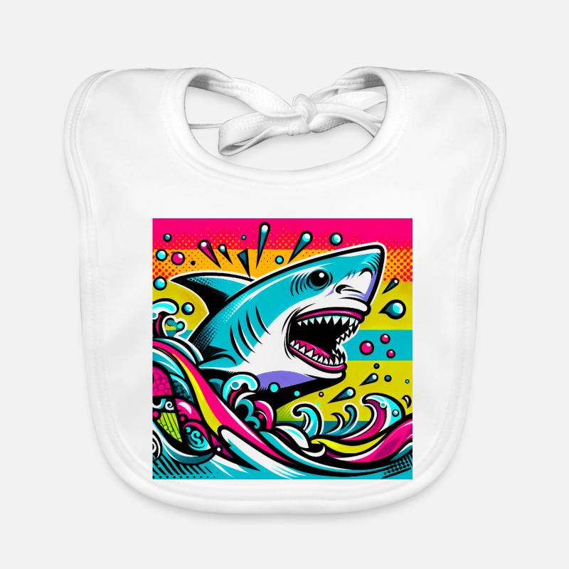 Requin Bavoir bio Bébé