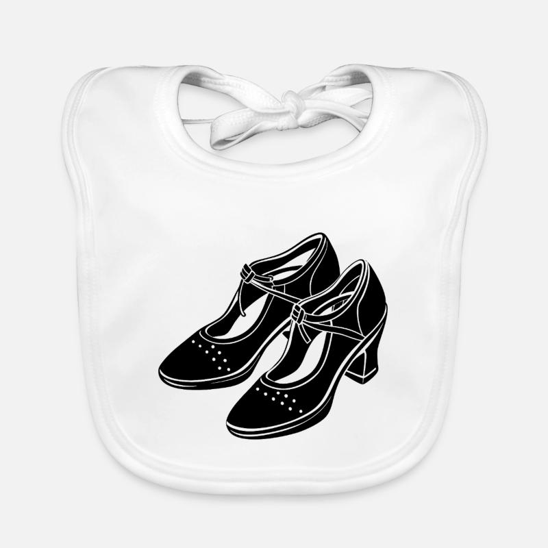 Dance shoes Organic Baby Bibs