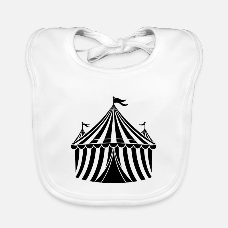 Circus Tent Organic Baby Bibs