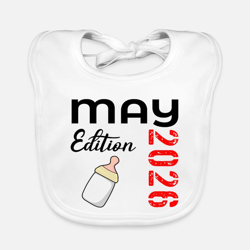 Geburt des Babys Mai 2026 Baby Bio-Lätzchen