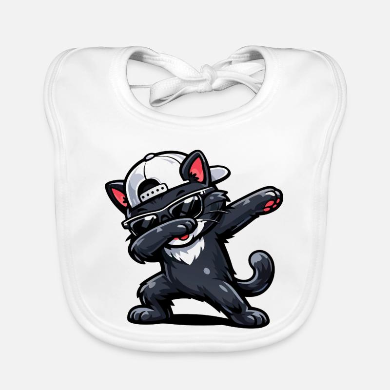 Dabbing Cat Baby Bio-Lätzchen