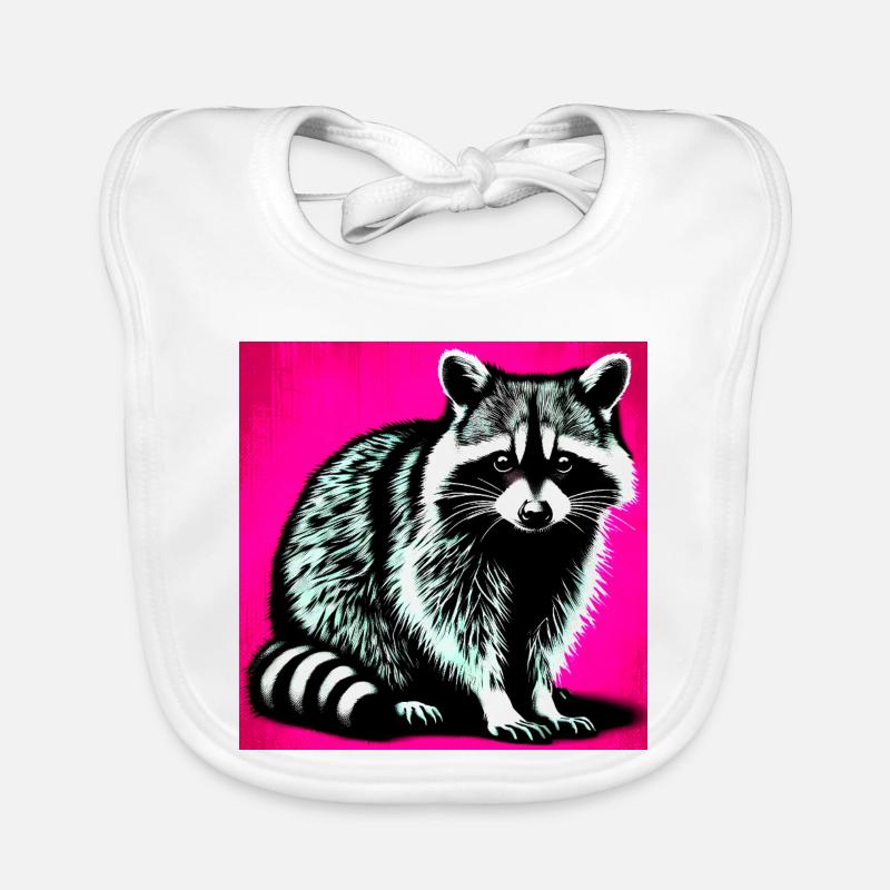 Waschbär Baby Bio-Lätzchen