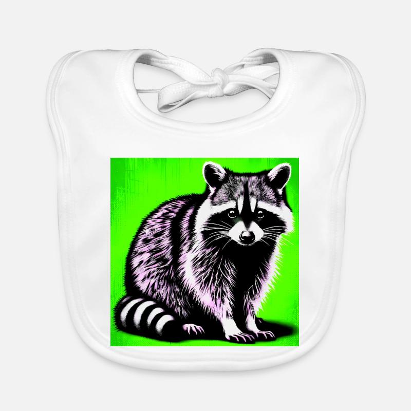 Waschbär Baby Bio-Lätzchen