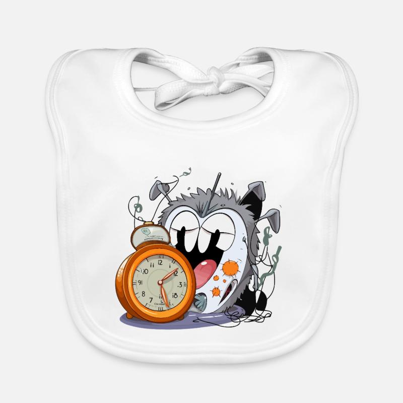 Sleepless watch monster Organic Baby Bibs