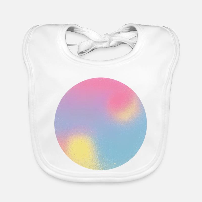 Aura-Check-Pastellgradientensphäre Baby Bio-Lätzchen