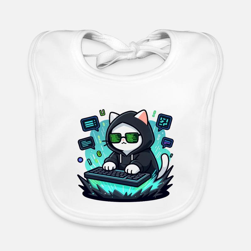 Chat Hacker Organic Baby Bibs