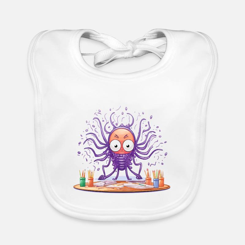 Creative Ink Octopus Bavoir bio Bébé