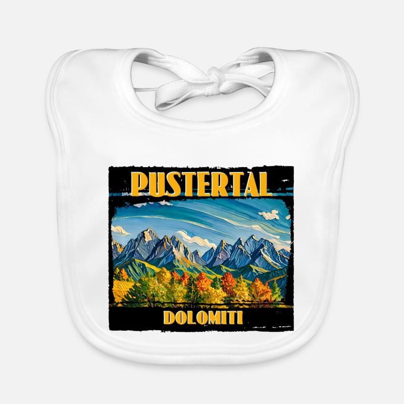 Pustertal Dolomiten Baby Bio-Lätzchen