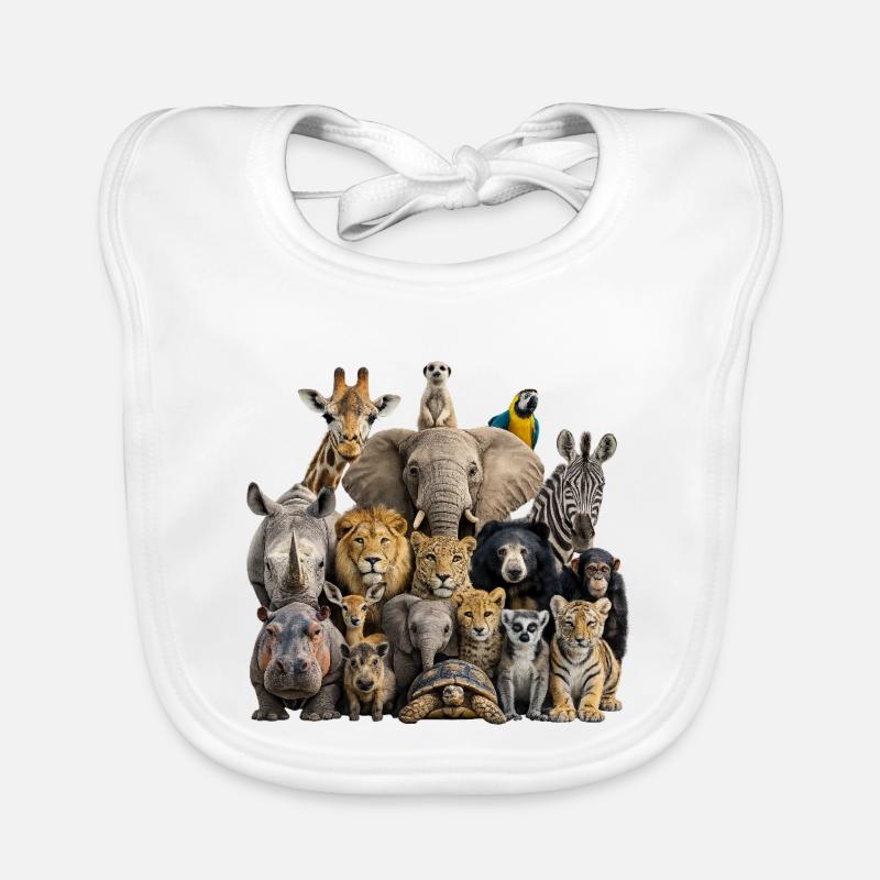 Rassemblement animalier Bavoir bio Bébé