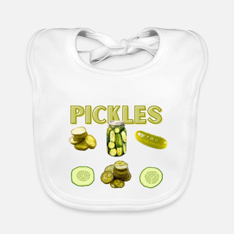 Pickle Lover Cucumber Funny Organic Baby Bibs