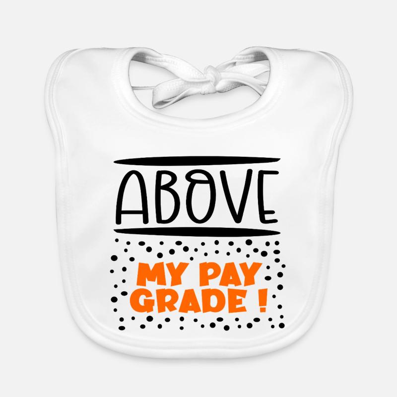 Au-dessus de mon niveau Bavoir bio Bébé