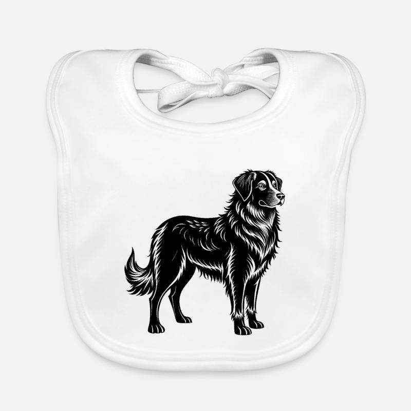 Chien Hovawart Bavoir bio Bébé