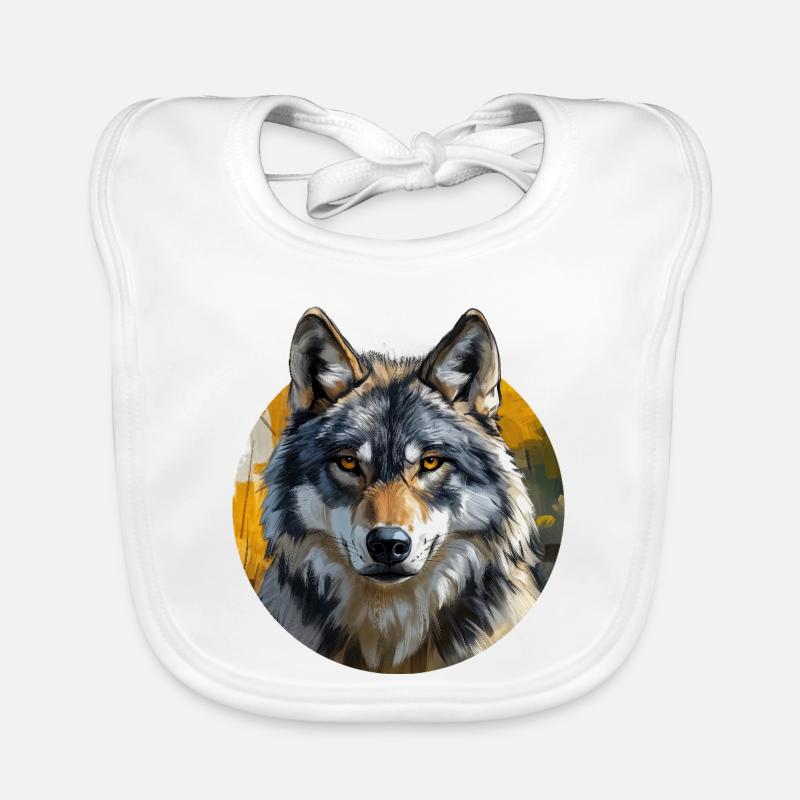 Wolf-Design Baby Bio-Lätzchen