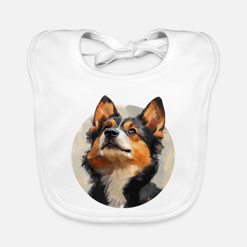Chien mignon Bavoir bio Bébé
