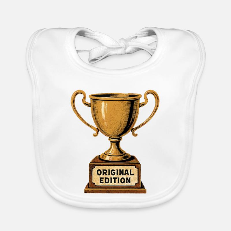 Édition originale - Rétro Trophy Style Vintage Bavoir bio Bébé