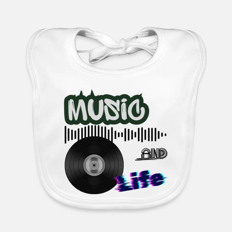 Vinyl - Baby Bio-Lätzchen - Weiß