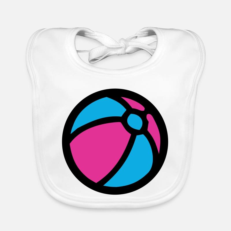Icône d’été de plage de water-polo Bavoir bio Bébé
